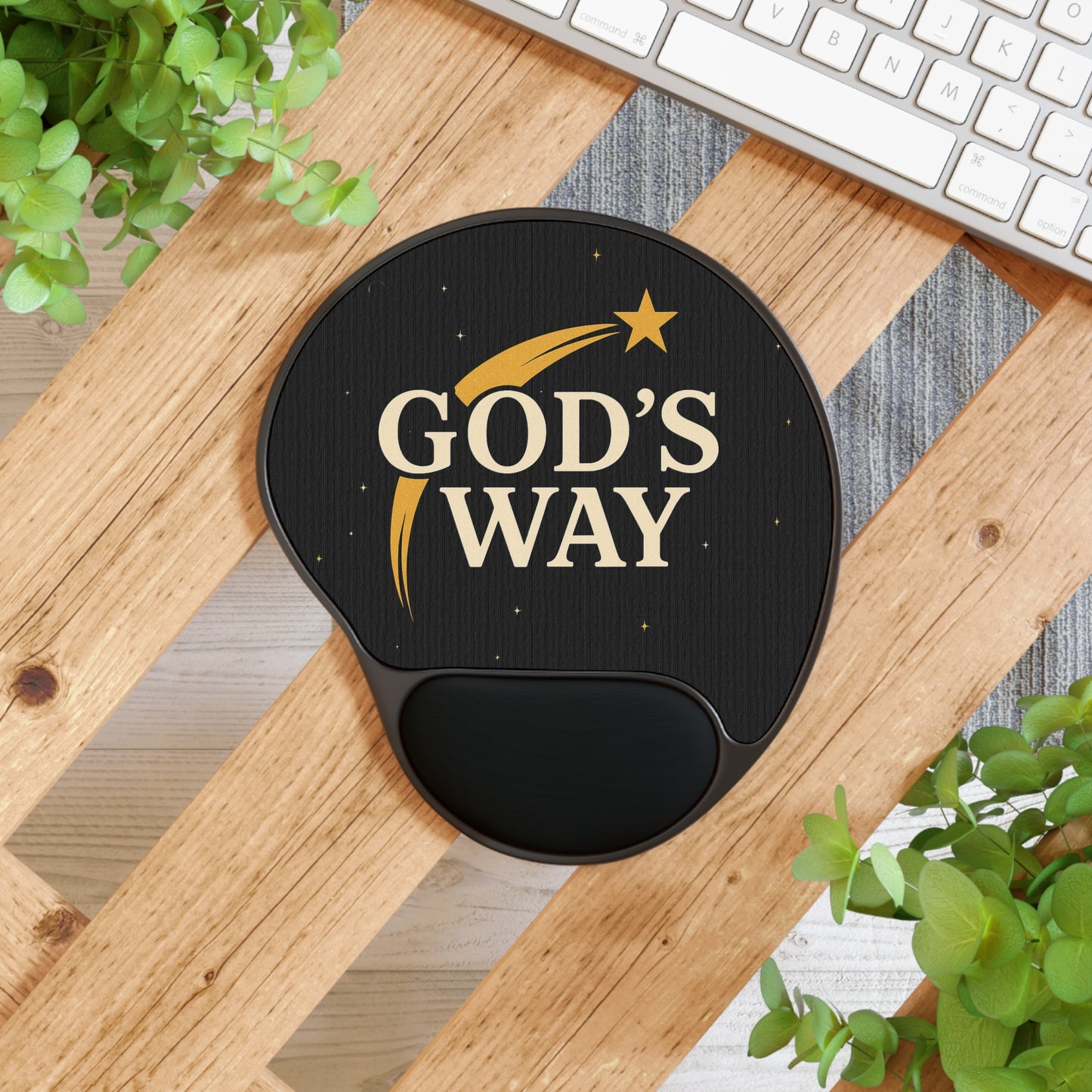 Glory To God " Gods Way " Mouse Pad With Wrist Rest