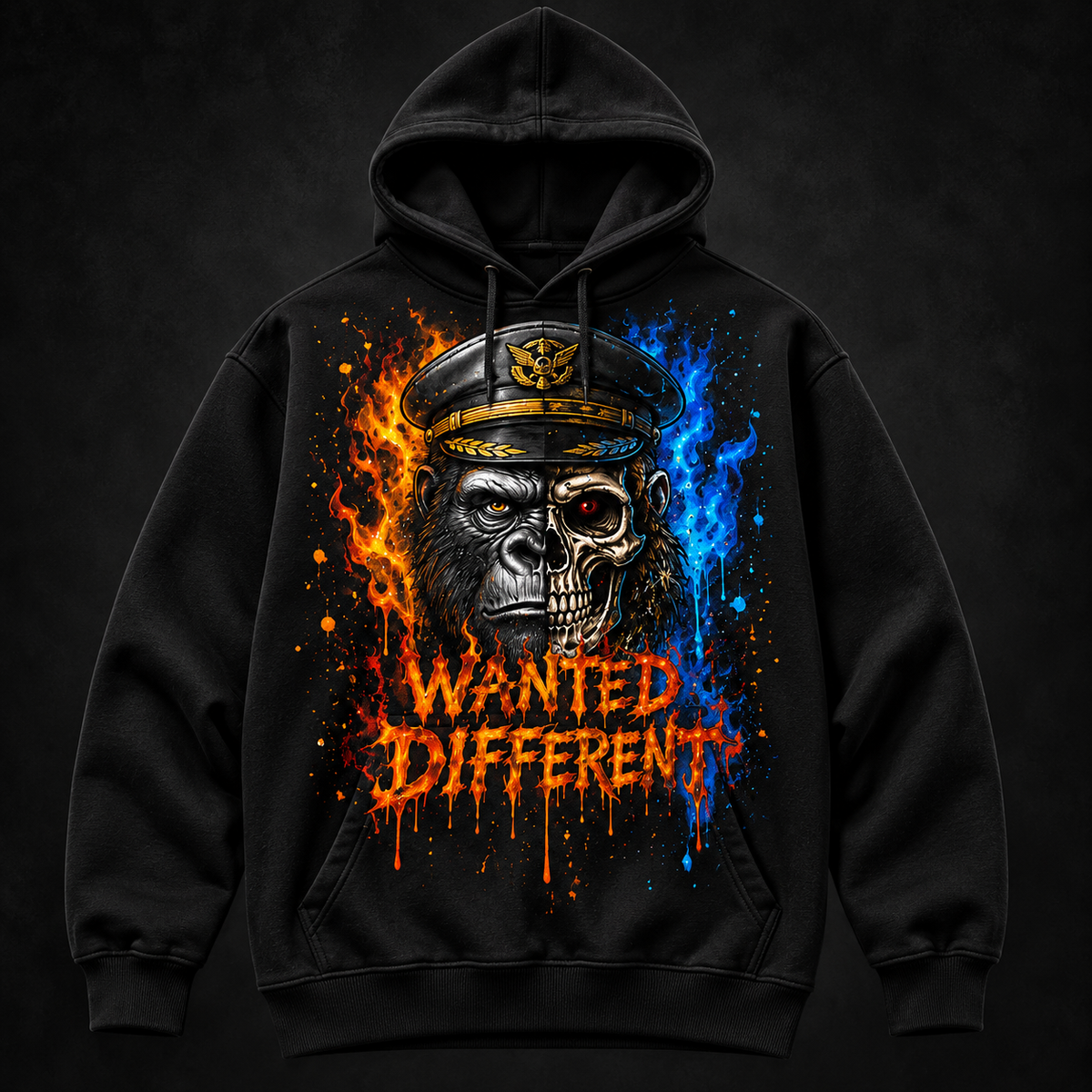 Captain Ape Hoodie — front mockup