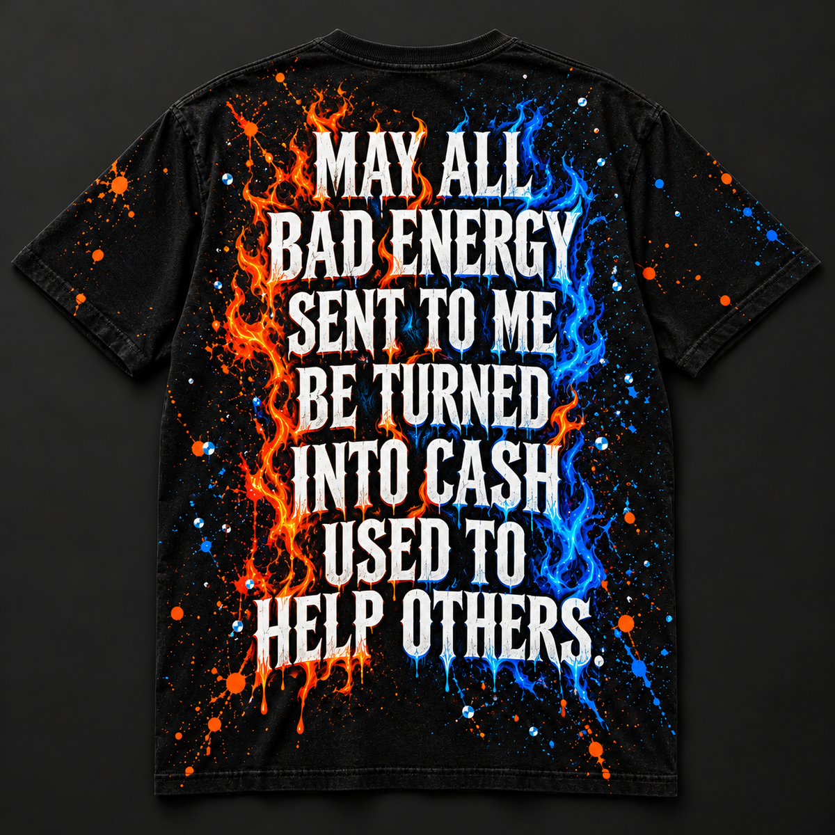 Captain Ape T-shirt — back with corrected slogan