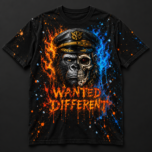 Captain Ape T-shirt — front mockup